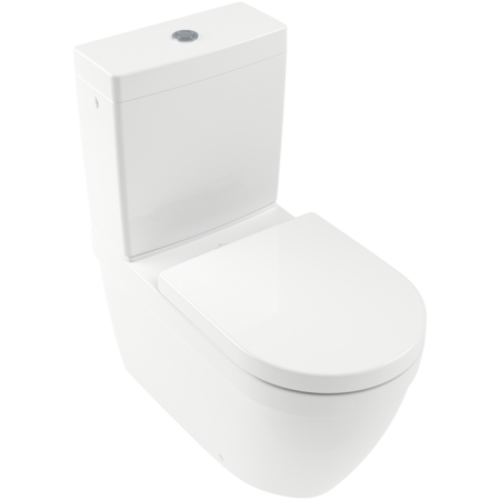 Villeroy & Boch Architectura Унитаз-компакт с открытым смывным краем, напольный, с DirectFlush, Альпийский белый 5691R001