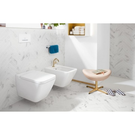 Биде Villeroy & Boch Finion подвесное Альпийский белый CeramicPlus 446500R1