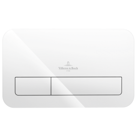 Клавиша (кнопка) смыва Villeroy & Boch ViConnect стеклянная, цвет глянцевый белый 922400RE