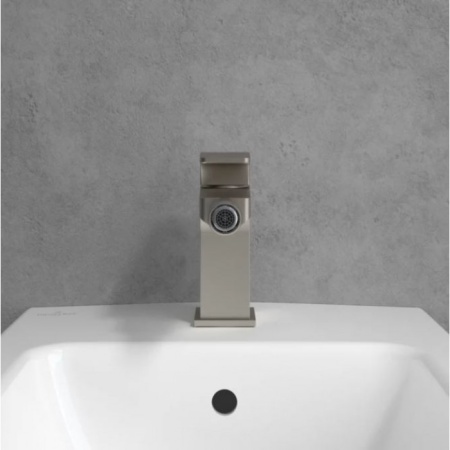 Смеситель Villeroy & Boch Architectura Square TVB12500100064 для биде, никель сатинированный TVB12500100064