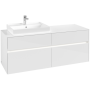Villeroy & Boch Collaro Тумба под раковину, с подсветкой, 4 выдвижных ящика, 1400 x 548 x 500 mm, Glossy White / Glossy White C085B0DH