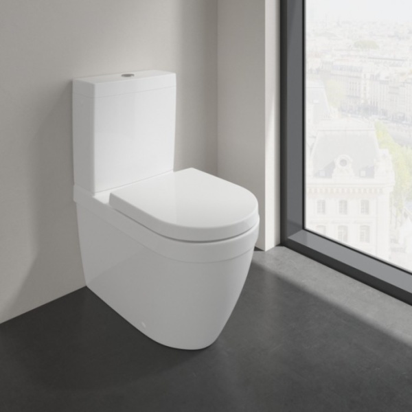 Villeroy & Boch Architectura Унитаз-компакт с открытым смывным краем, напольный, с DirectFlush, Альпийский белый 5691R001