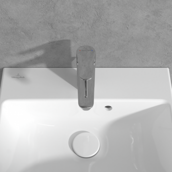 Villeroy & Boch O.novo Start Смеситель для раковины однорычажный с комплектом слива со стяжкой, Хром TVW10510111061