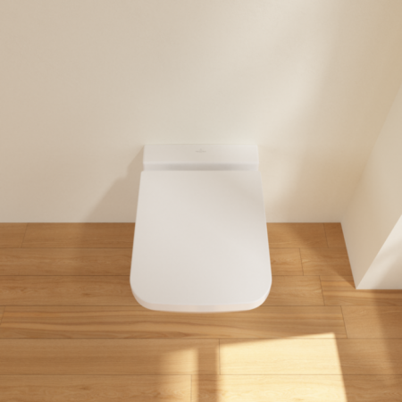 Villeroy & Boch Finion Унитаз с открытым смывным краем, настенный, с DirectFlush, Альпийский белый CeramicPlus 4664R0R1