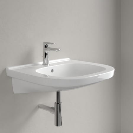 Villeroy & Boch ViCare Pаковина ViCare, 600 x 550 x 195 mm, Альпийский белый, с переливом, нешлифованный, 41196001