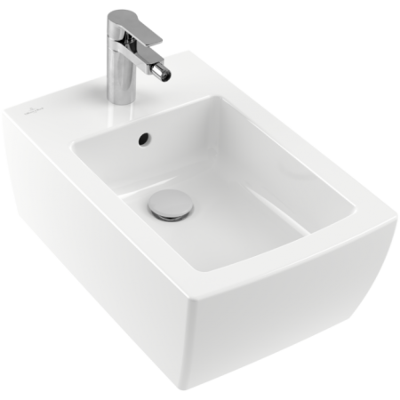 Villeroy & Boch Memento 2.0 Биде, настенный, 375 x 560 mm, Альпийский белый CeramicPlus 443300R1