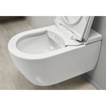 Villeroy & Boch ViClean-I200 - I200 унитаз-биде, унитаз с вертикальным смывом с открытым смывным краем, Альпийский белый CeramicPlus V0E200R1