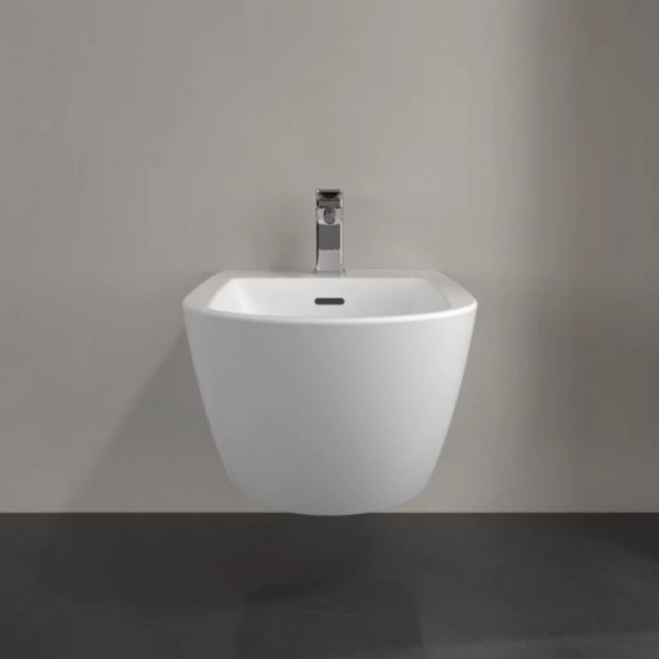 Villeroy & Boch Subway 3.0 Биде, настенный, 375 x 560 mm, Stone White CeramicPlus 447000RW