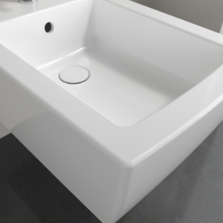 Villeroy & Boch Memento 2.0 Биде, настенный, 375 x 560 mm, Альпийский белый CeramicPlus 443300R1