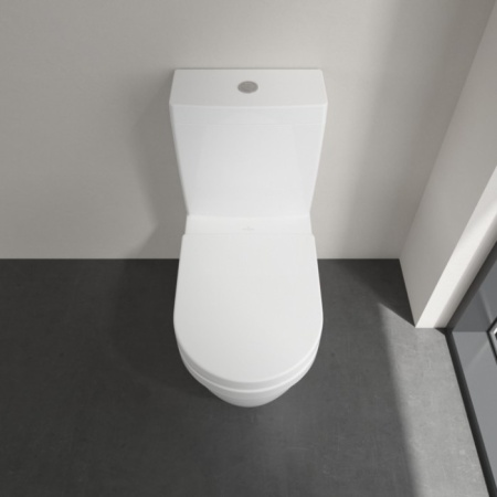 Villeroy & Boch Architectura Унитаз-компакт с открытым смывным краем, напольный, с DirectFlush, Альпийский белый 5691R001