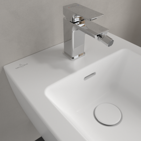 Villeroy & Boch Subway 3.0 Биде, настенный, 375 x 560 mm, Stone White CeramicPlus 447000RW