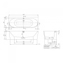 Ванна Villeroy & Boch Oberon 2.0 180 x 80 см квариловая UBQ180OBR9CD00V-01