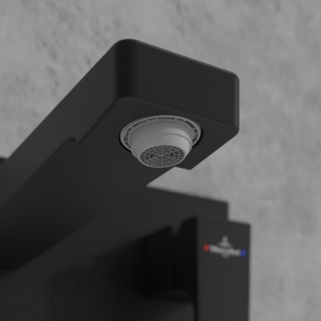 Смеситель Villeroy & Boch Architectura Square TVW125003000K5 для раковины, черный матовый TVW125003000K5