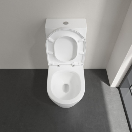 Villeroy & Boch Architectura Унитаз-компакт с открытым смывным краем, напольный, с DirectFlush, Альпийский белый 5691R001
