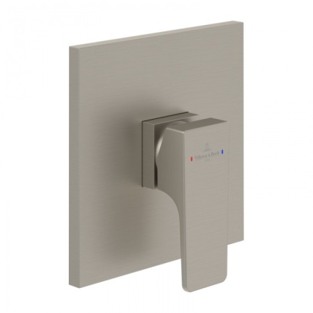 Смеситель Villeroy & Boch Architectura Square TVS12500200064 для душа, никель сатинированный TVS12500200064