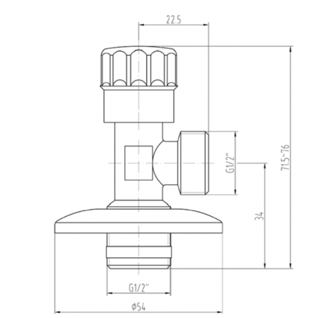 Вентиль Villeroy & Boch TVC00001500261 хром TVC00001500261