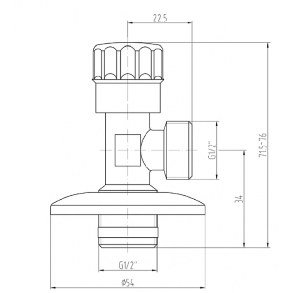 Вентиль Villeroy & Boch TVC00001500261 хром TVC00001500261