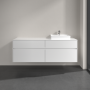 Villeroy & Boch Collaro Тумба под раковину, с подсветкой, 4 выдвижных ящика, 1600 x 548 x 500 mm, Glossy White / Glossy White C079B0DH