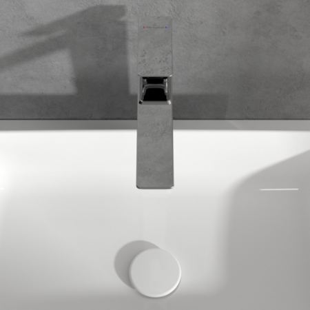 Villeroy & Boch Subway 3.0 высокий смеситель для раковины однорычажный без Выдвижной механизм слива, Хром TVW11200400061