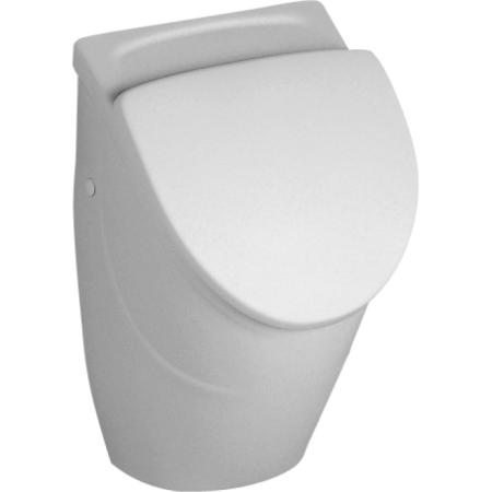 Villeroy & Boch O.novo Писсуар компактный, с отверстиями для крепежа крышки, с меткой, Скрытый подвод воды, 290 x 245 mm, Альпийский белый, 75570601