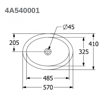 Раковина Villeroy & Boch Loop & Friends 4A540001 48.5x32.5 альпийский белый 4A540001