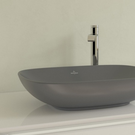 Раковина накладная Villeroy & Boch Loop&Friends 56 x 38 см Graphite CeramicPlus 4A4900i4
