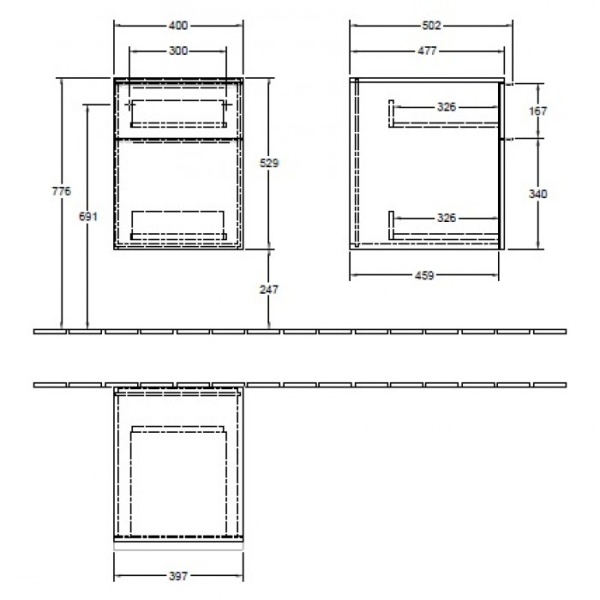 Шкаф Villeroy & Boch Venticello A95401VG Truffle Grey A95401VG