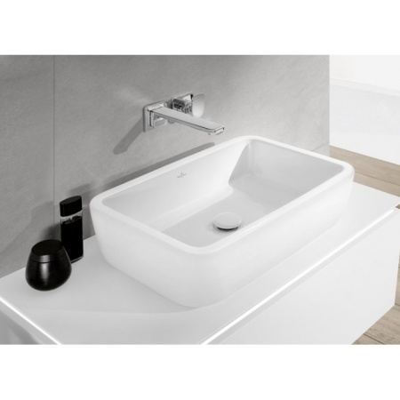 Villeroy & Boch Architectura Раковина для установки на столешницу, 600 x 400 x 170 mm, Альпийский белый, без перелива, нешлифованный 41276101