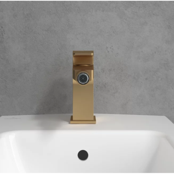 Смеситель Villeroy & Boch Architectura Square TVB12500100076 для биде, золото сатинированное TVB12500100076