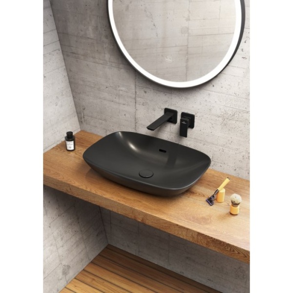 Villeroy & Boch Аксессуары Незапираемый донный клапан с решеткой, 75 x 110 x 75 mm, Ebony CeramicPlus 680800S5