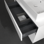 Villeroy & Boch Collaro Тумба под раковину, с подсветкой, 2 выдвижных ящика, 1000 x 548 x 500 mm, Glossy White / Glossy White C127B0DH