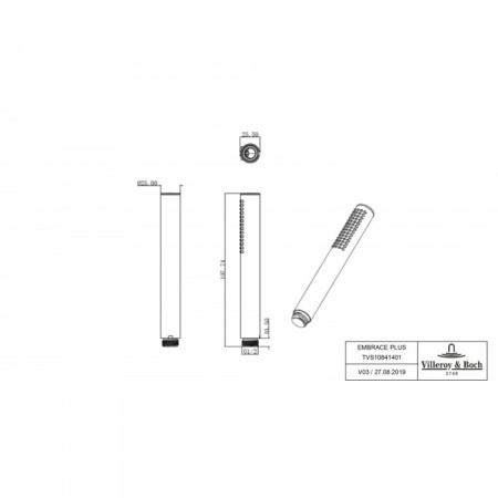 Ручной душ Villeroy & Boch Embrace PLUS TVS1084140161