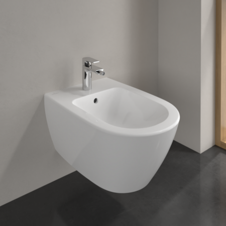 Биде Villeroy & Boch Subway 2.0 подвесное Альпийский белый CeramicPlus 540000R1