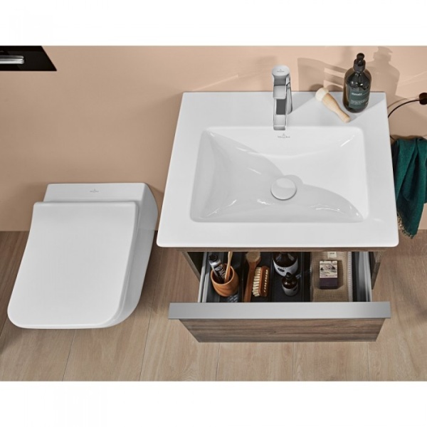 Сиденье для унитаза SlimSeat-Wrapover Villeroy & Boch Venticello с крышкой SoftClosing QuickRelease 9M79S101