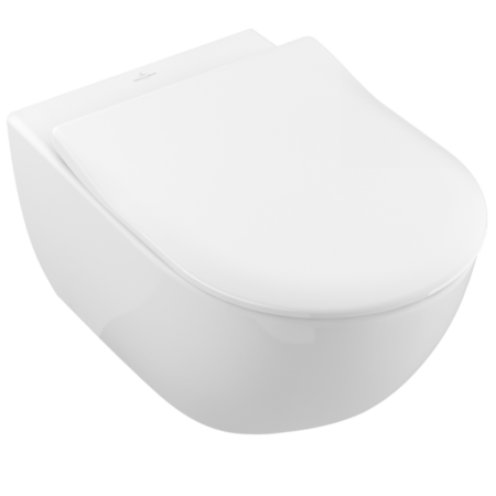 Унитаз подвесной с сиденьем Villeroy & Boch Subway 2.0 CeramicPlus 5614R2R1