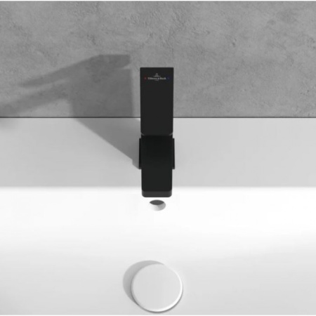 Смеситель Villeroy & Boch Architectura Square TVW125004000K5 для раковины, черный матовый TVW125004000K5