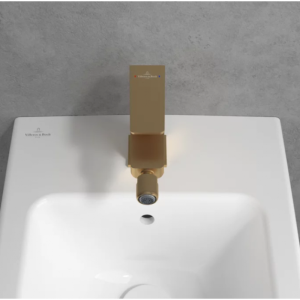 Смеситель Villeroy & Boch Architectura Square TVB12500100076 для биде, золото сатинированное TVB12500100076