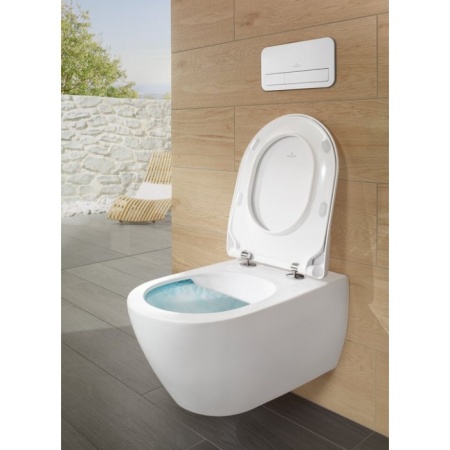 Сиденье для унитаза SlimSeat Villeroy & Boch Subway 2.0 с крышкой SoftClosing QuickRelease 9M78S101