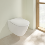 Унитаз подвесной с сиденьем Villeroy & Boch Subway 2.0 CeramicPlus 5614R2R1