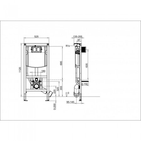 Система инсталляции Villeroy & Boch ViConnect 92242700