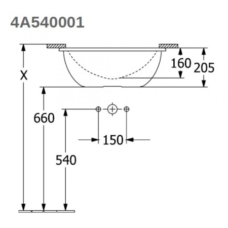 Раковина Villeroy & Boch Loop & Friends 4A540001 48.5x32.5 альпийский белый 4A540001