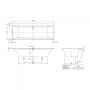 Ванна Villeroy & Boch Squaro Edge 12 190 x 90 см квариловая UBQ190SQE2DV-01