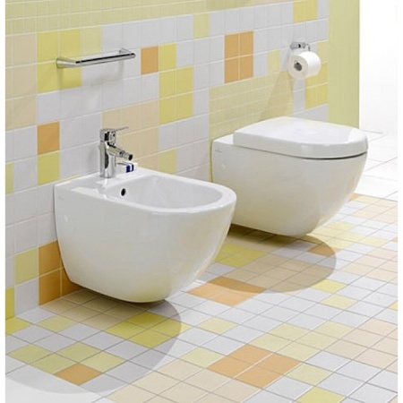 Чаша для унитаза подвесного Villeroy & Boch Subway 660010R1 альпийский белый CeramicPlus 660010R1