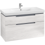 Villeroy & Boch Subway 2.0 Тумба под раковину, 2 выдвижных ящика, 987 x 590 x 449 mm, White Wood A91500E8