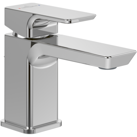 Villeroy & Boch Subway 3.0 Смеситель для раковины однорычажный с комплектом слива со стяжкой, Хром TVW11200100061