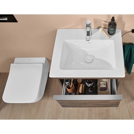 Сиденье для унитаза SlimSeat-Wrapover Villeroy & Boch Venticello с крышкой SoftClosing QuickRelease 9M79S101