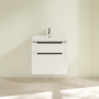 Villeroy & Boch Subway 2.0 Тумба под раковину, 2 выдвижных ящика, 637 x 590 x 454 mm, Glossy White A91000DH