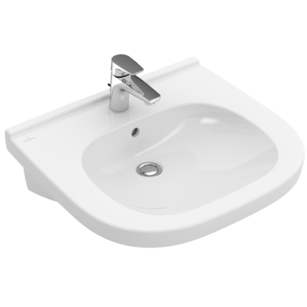 Villeroy & Boch ViCare Pаковина ViCare, 600 x 550 x 195 mm, Альпийский белый, с переливом, нешлифованный, 41196001