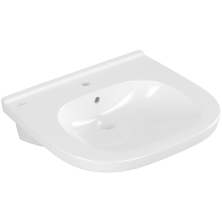 Villeroy & Boch ViCare Pаковина ViCare, 600 x 550 x 195 mm, Альпийский белый, с переливом, нешлифованный, 41196001