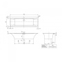 Ванна Villeroy & Boch Squaro Edge 12 180 x 80 см квариловая UBQ180SQE2DV-01